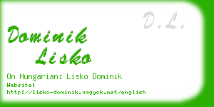 dominik lisko business card